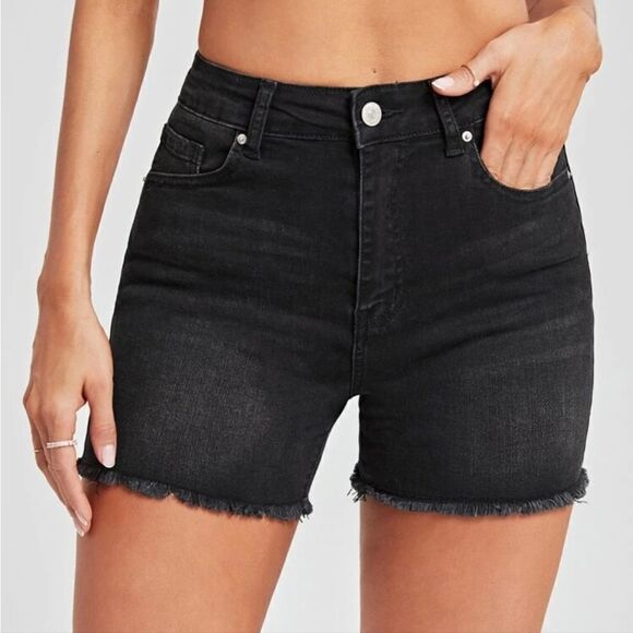 Pants - High Waisted Denim Shorts NWOT
